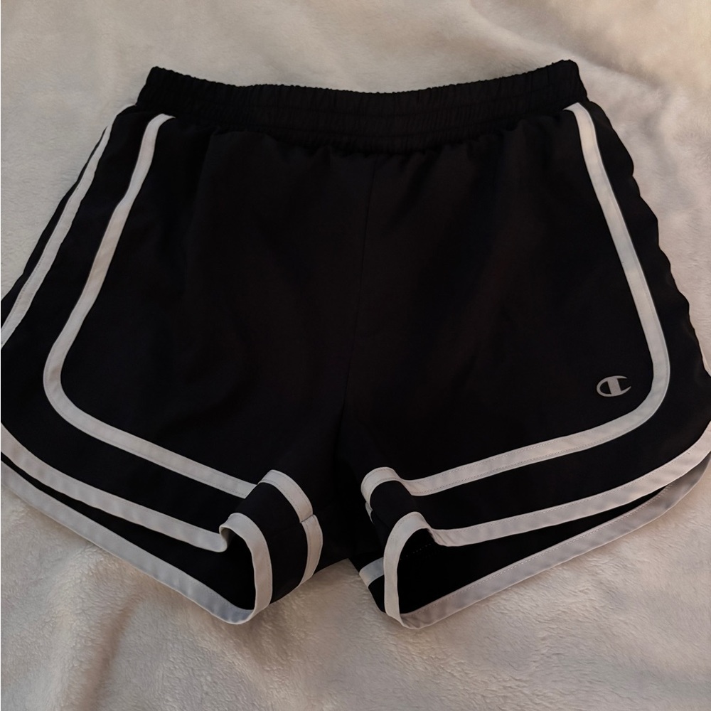 Champion Girls Black and White Athletic Shorts